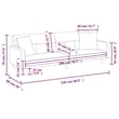 Vidaxl Sofa Bed in Light Gray