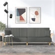 Vidaxl Full Sofa Bed in Dark Grey Fabric