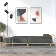 Vidaxl Full Sofa Bed in Dark Grey Fabric