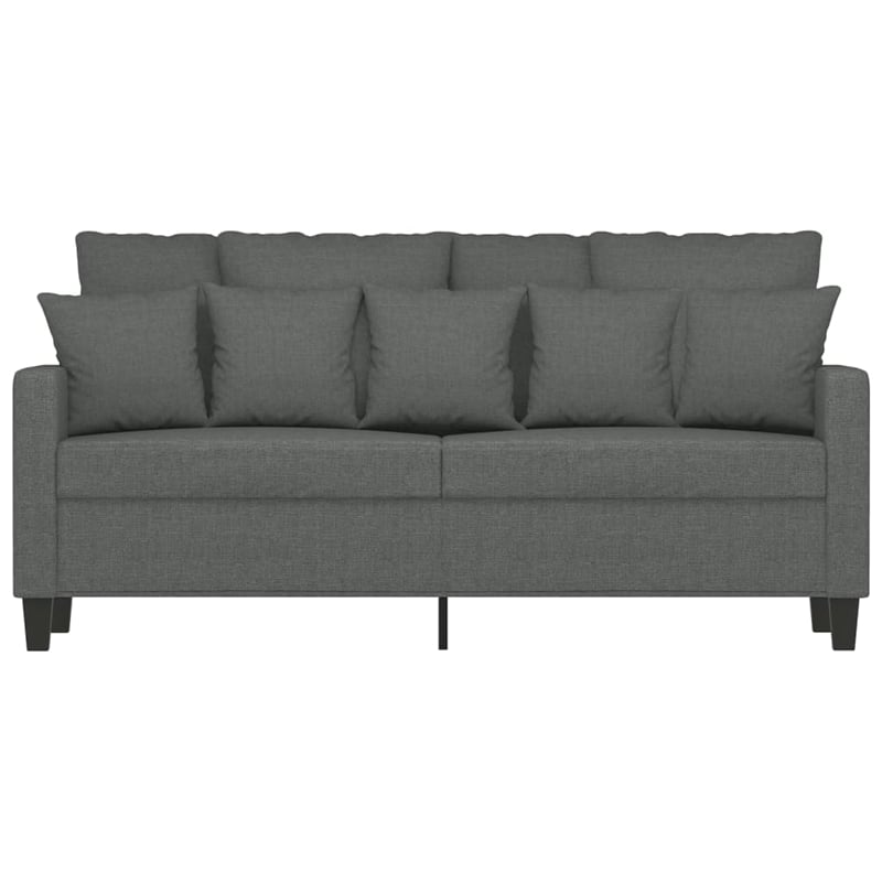 Vidaxl 2-Seater Sofa in Dark Gray Polyester