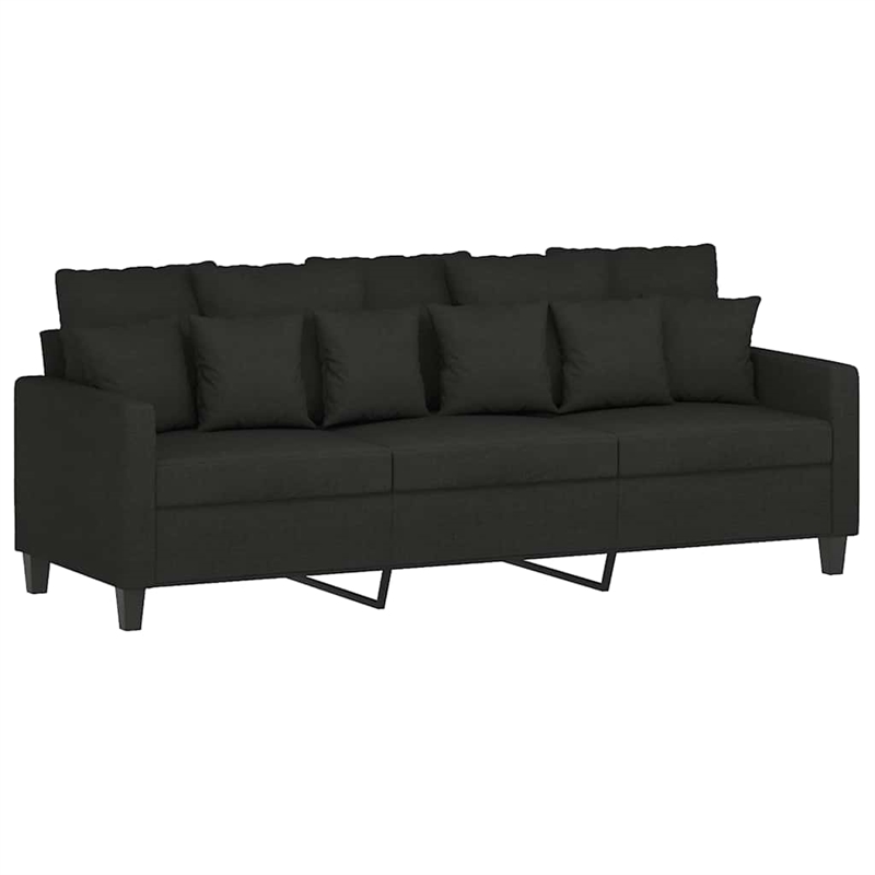 Vidaxl 3-Seater Sofa in Black