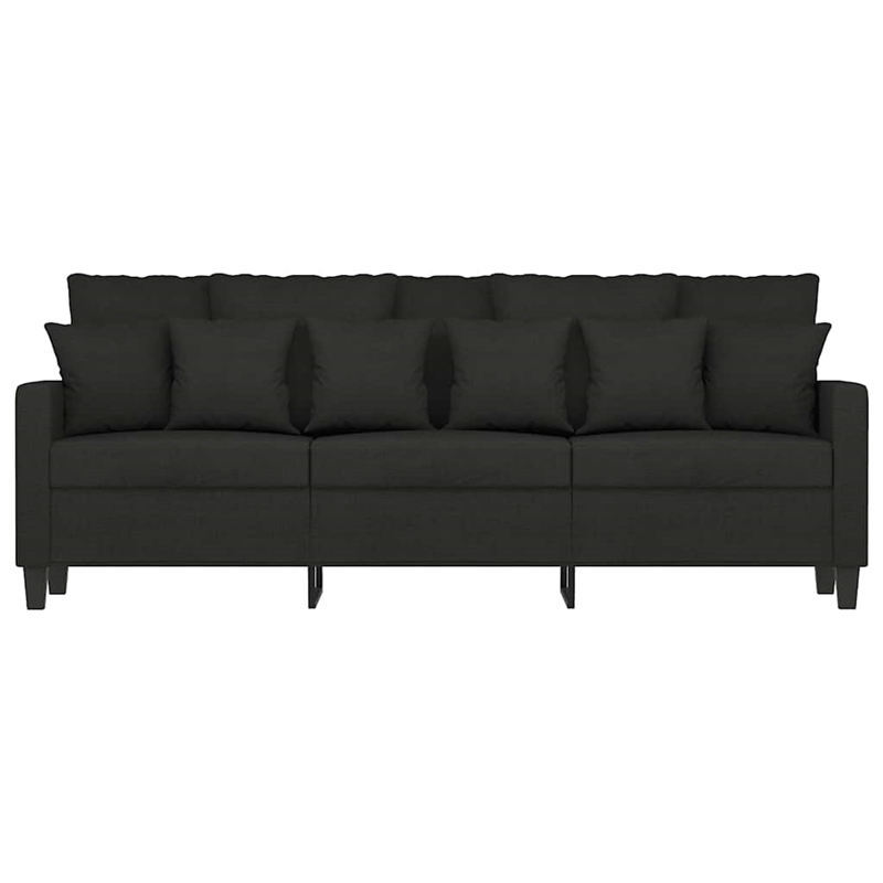 Vidaxl 3-Seater Sofa in Black