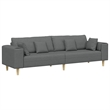 Vidaxl Fabric Sofa with Cushion in Dark Grey