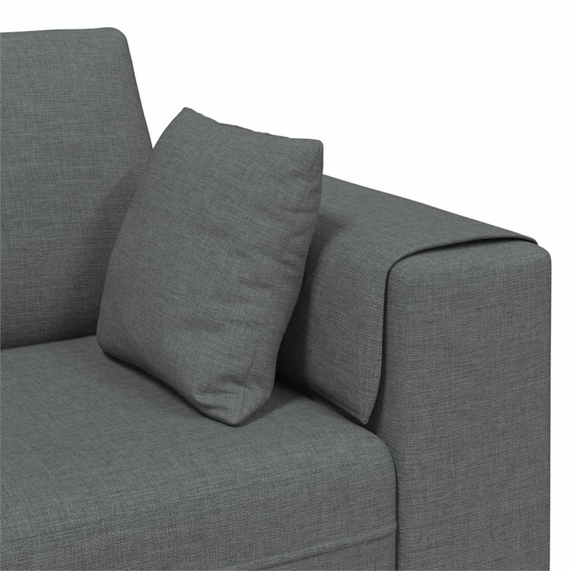 Vidaxl Fabric Sofa with Cushion in Dark Grey