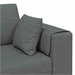 Vidaxl Fabric Sofa with Cushion in Dark Grey