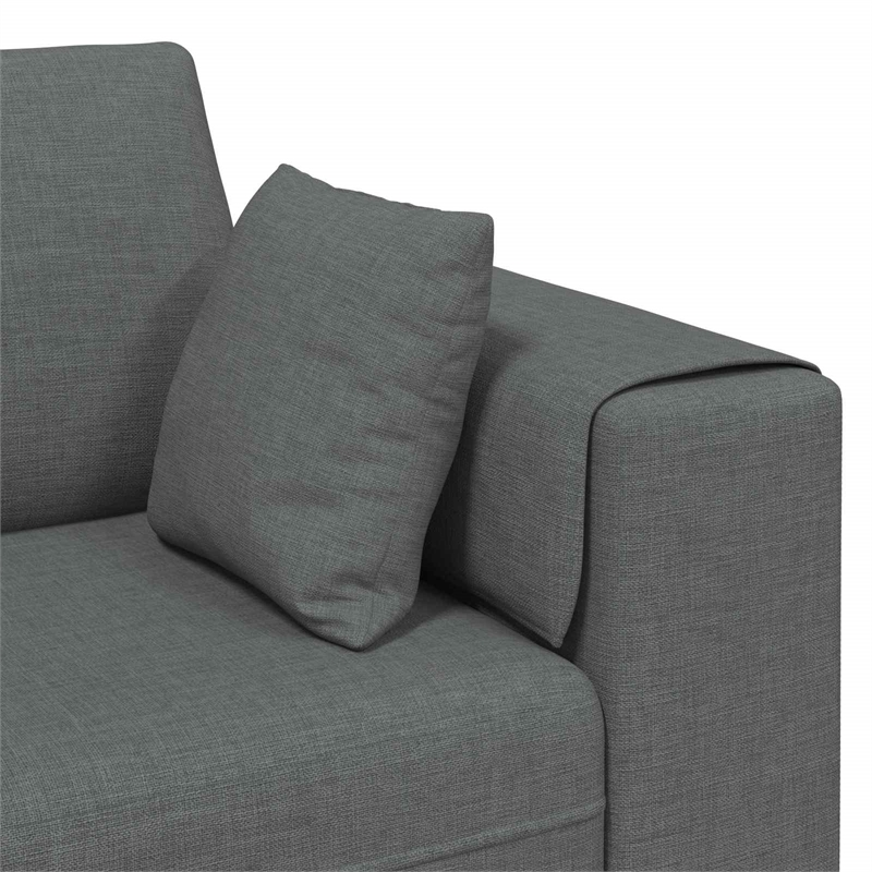 Vidaxl Fabric Sofa with Cushion in Dark Grey