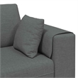 Vidaxl Fabric Sofa with Cushion in Dark Grey