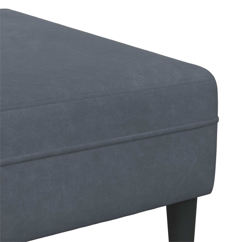 Vidaxl 3 Pcs Velvet Sofa with Cushion in Dark Grey