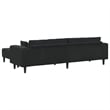 Vidaxl 3 Pcs Velvet Sofa with Cushion in Black