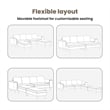 Vidaxl 3 Pcs Velvet Sofa with Cushion in Black