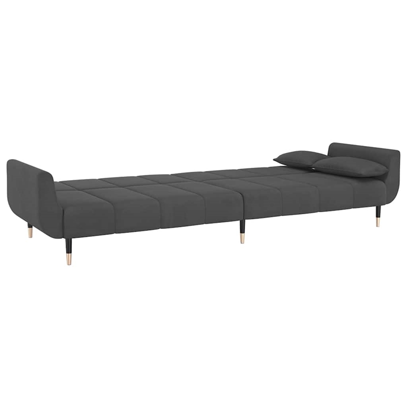 Vidaxl Sofa Bed in Dark Grey Polyester