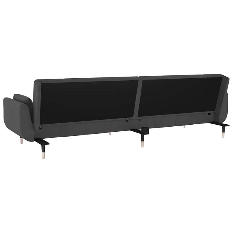 Vidaxl Sofa Bed in Dark Grey Polyester