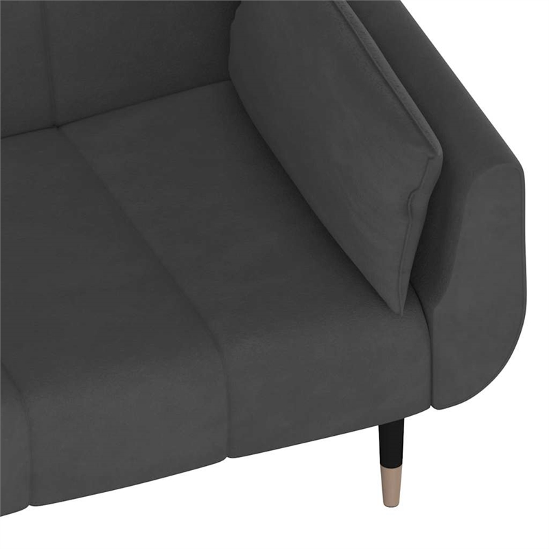 Vidaxl Sofa Bed in Dark Grey Polyester