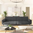 Vidaxl Sofa Bed in Dark Grey Polyester