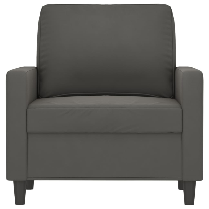 Vidaxl Single Sofa Chair in Dark Grey Velvet Polyester
