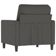 Vidaxl Single Sofa Chair in Dark Grey Velvet Polyester