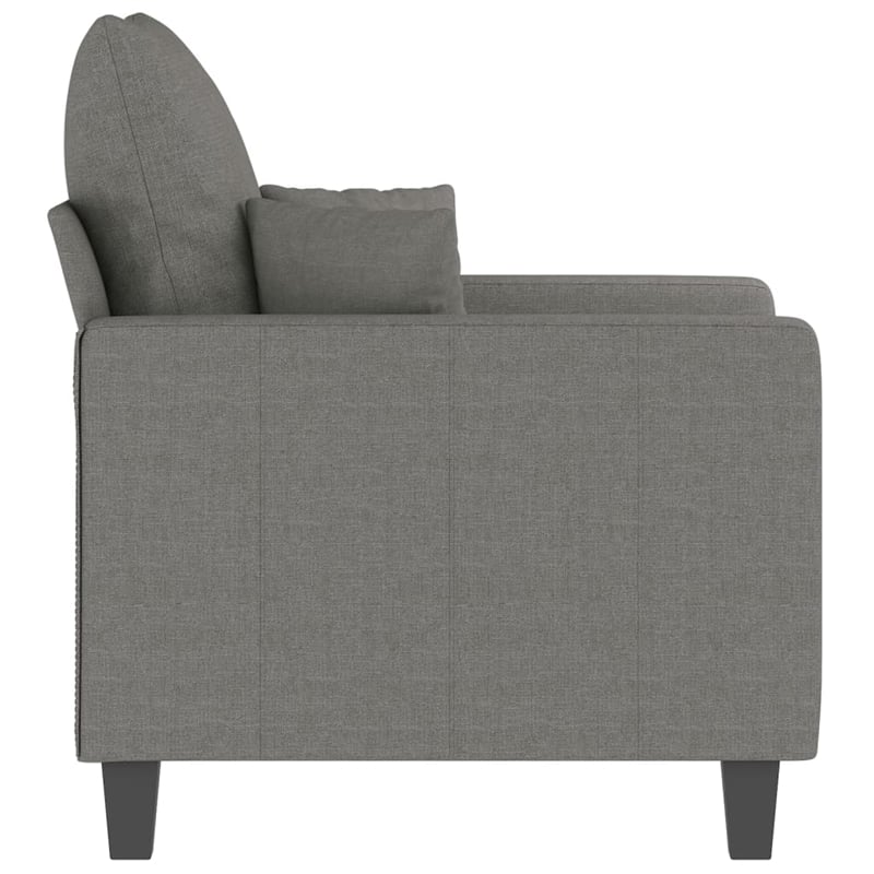 Vidaxl Single Sofa Chair in Dark Gray Polyester