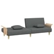 Vidaxl Standard Sofa Bed in Dark Gray Fabric