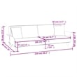 Vidaxl Standard Sofa Bed in Dark Gray Fabric