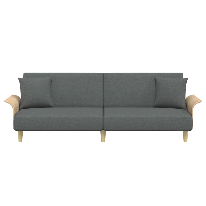 Vidaxl Standard Sofa Bed in Dark Gray Fabric