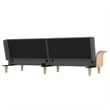 Vidaxl Standard Sofa Bed in Dark Gray Fabric