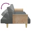 Vidaxl Standard Sofa Bed in Dark Gray Fabric