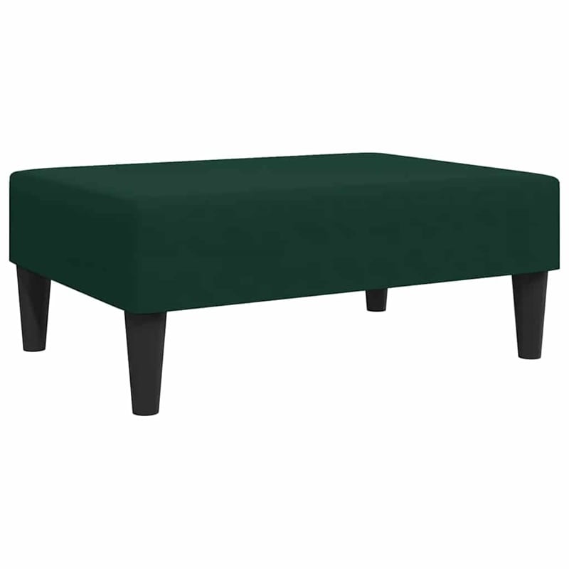 Vidaxl 2-Seater Sofa Bed in Dark Green Polyester Velvet Wood