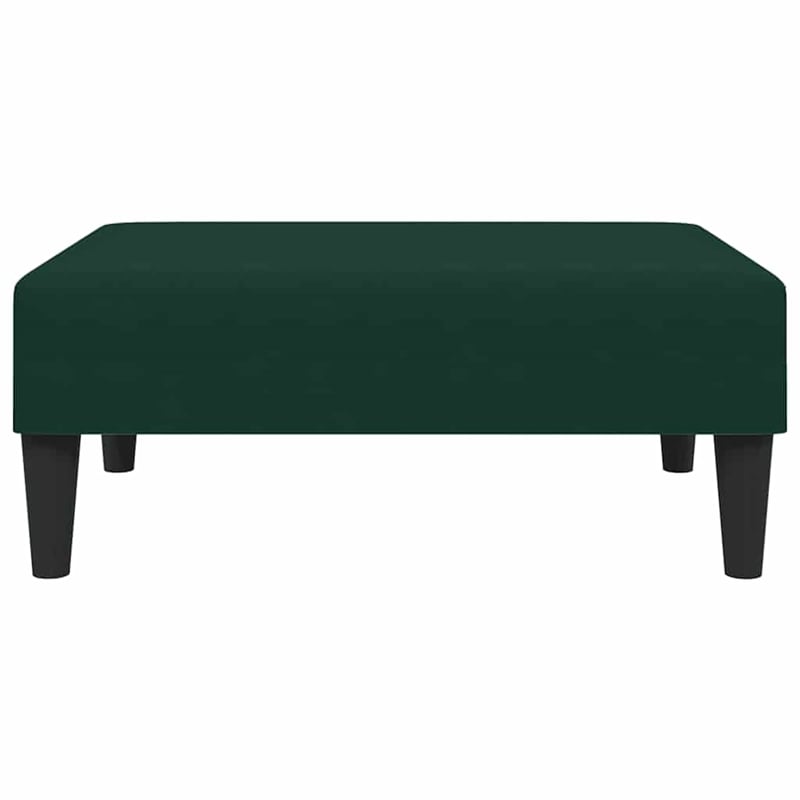 Vidaxl 2-Seater Sofa Bed in Dark Green Polyester Velvet Wood