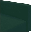 Vidaxl 2-Seater Sofa Bed in Dark Green Polyester Velvet Wood