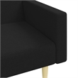 Vidaxl Sofa Bed in Black Fabric