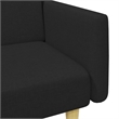Vidaxl Standard Sofa Bed in Black Fabric