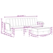 Vidaxl 2-Seater Sofa Bed in Dark Gray Fabric