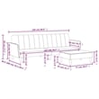 Vidaxl 2-Seater Sofa Bed in Dark Green Polyester Velvet