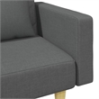 Vidaxl 2-Seater Sofa Bed in Dark Grey Fabric
