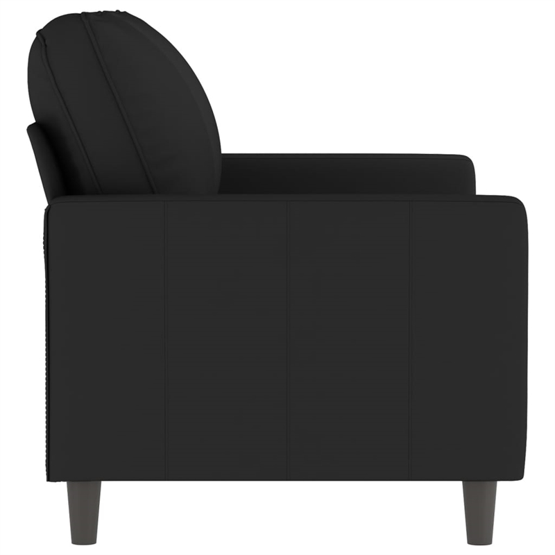 Vidaxl Metal 2-Seater Sofa in Black Velvet