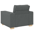 Vidaxl 3-Seater Fabric Sofa Set with Cushion in Dark Gray