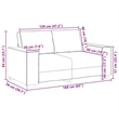 Vidaxl Large Metal Sofa Set in Dark Grey Velvet