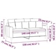 Vidaxl Metal 2-Seater Sofa in Dark Green Velvet