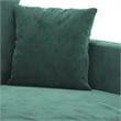 Vidaxl Metal 2-Seater Sofa in Dark Green Velvet
