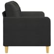 Vidaxl 2-Seater Sofa in Black Polyester