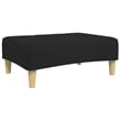 Vidaxl Sofa Bed in Black Polyester Fabric