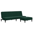 Vidaxl 2-Seater Foldable Sofa Bed in Dark Green Velvet