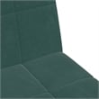 Vidaxl 2-Seater Foldable Sofa Bed in Dark Green Velvet