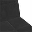 Vidaxl 2-Seater Sofa Bed with Footstool in Black Velvet