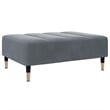 Vidaxl Compact Sofa Bed in Dark Grey Polyester Velvet