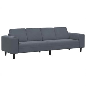 Vidaxl Sofa Set in Dark Gray Velvet