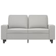 Vidaxl 2-Seater Sofa in Light Gray Microfiber