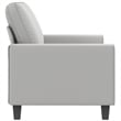 Vidaxl 2-Seater Sofa in Light Gray Microfiber