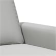 Vidaxl 2-Seater Sofa in Light Gray Microfiber
