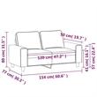 Vidaxl 2-Seater Sofa in Light Gray Microfiber